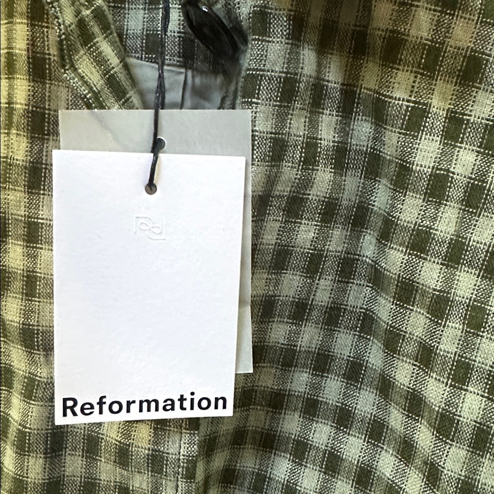 Reformation Irene linen Cactus Jacket - Picture 6 of 7